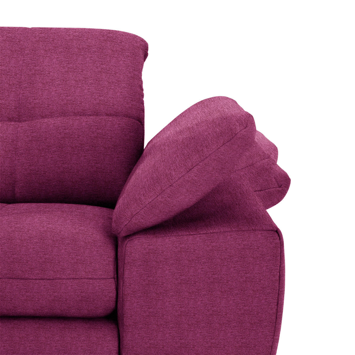 ECKSOFA in Webstoff Lila  180/265 cm  - Lila/Schwarz, Design, Textil/Metall (180/265cm) - Carryhome