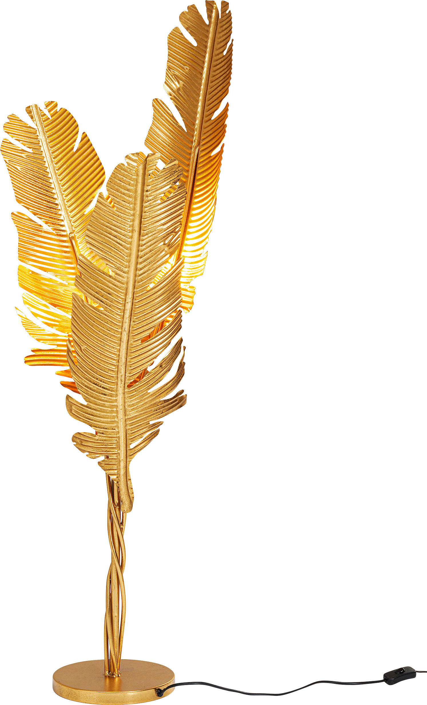 STEHLEUCHTE   36/123/27 cm   - Bronzefarben, Design, Metall (36/123/27cm) - Kare-Design