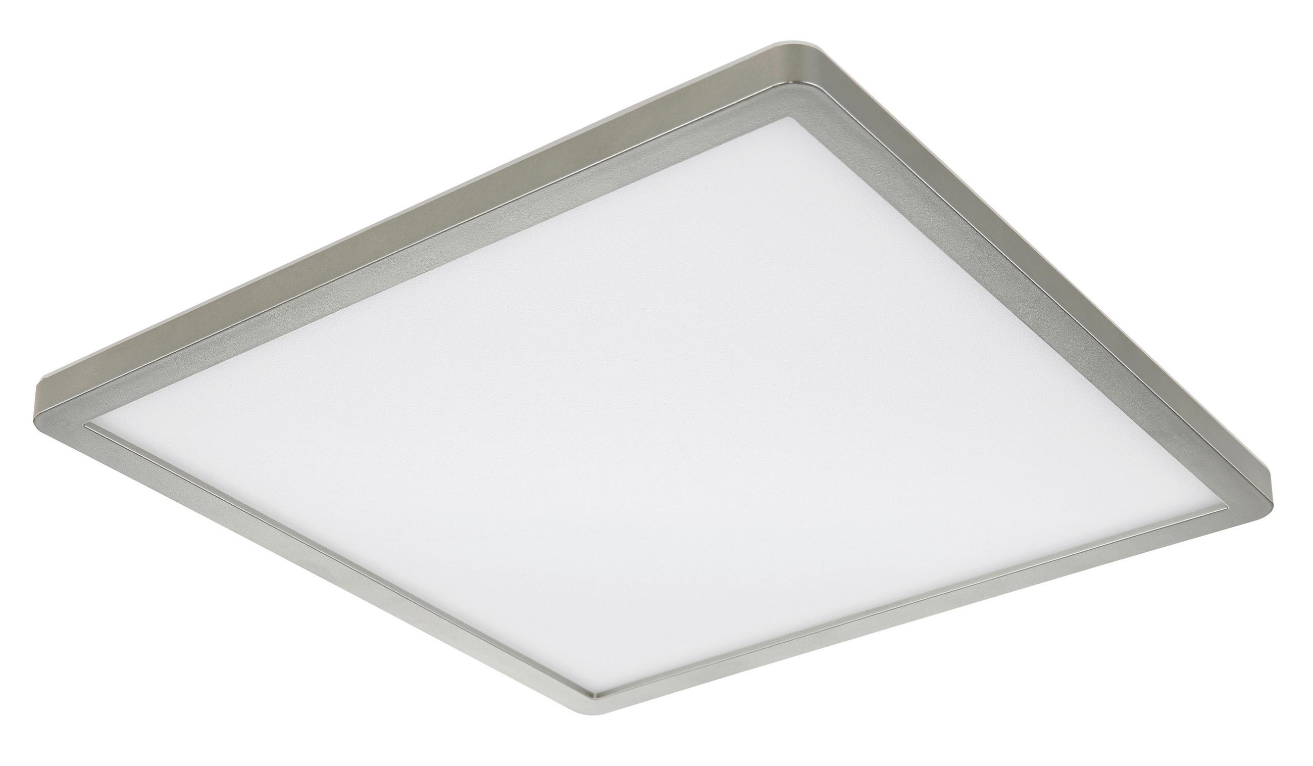 LED PLAFONJERA ZA KUPATILA - boja nikla/bela, Konvencionalno, plastika (29,4/29,4/25cm)