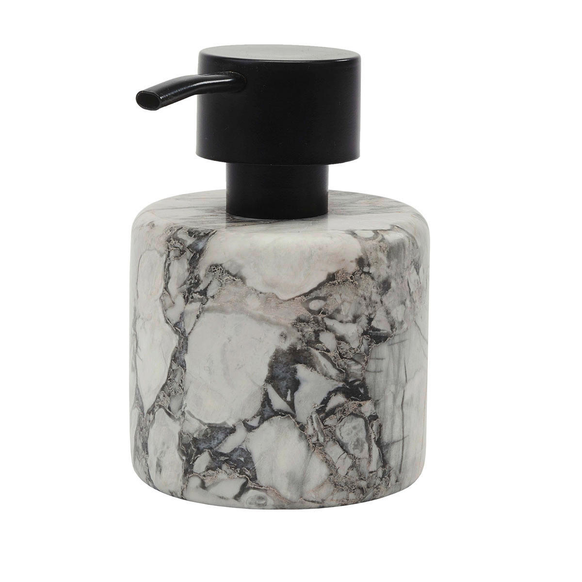SEIFENSPENDER Stein  - Weiss/Schwarz, Basics, Stein (9/12.1cm) - Aquanova