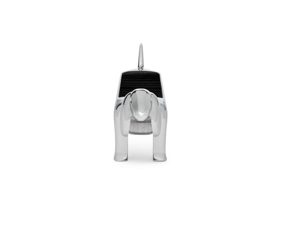 DRŽAČ ZA PRSTENJE  15/4/6 cm     - boja hroma, Osnovno, metal/tekstil (15/4/6cm) - Umbra