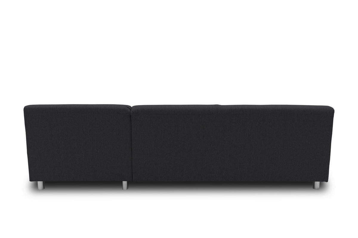 ECKSOFA Schlammfarben Webstoff  - Chromfarben/Schlammfarben, KONVENTIONELL, Textil/Metall (251/150cm) - MID.YOU