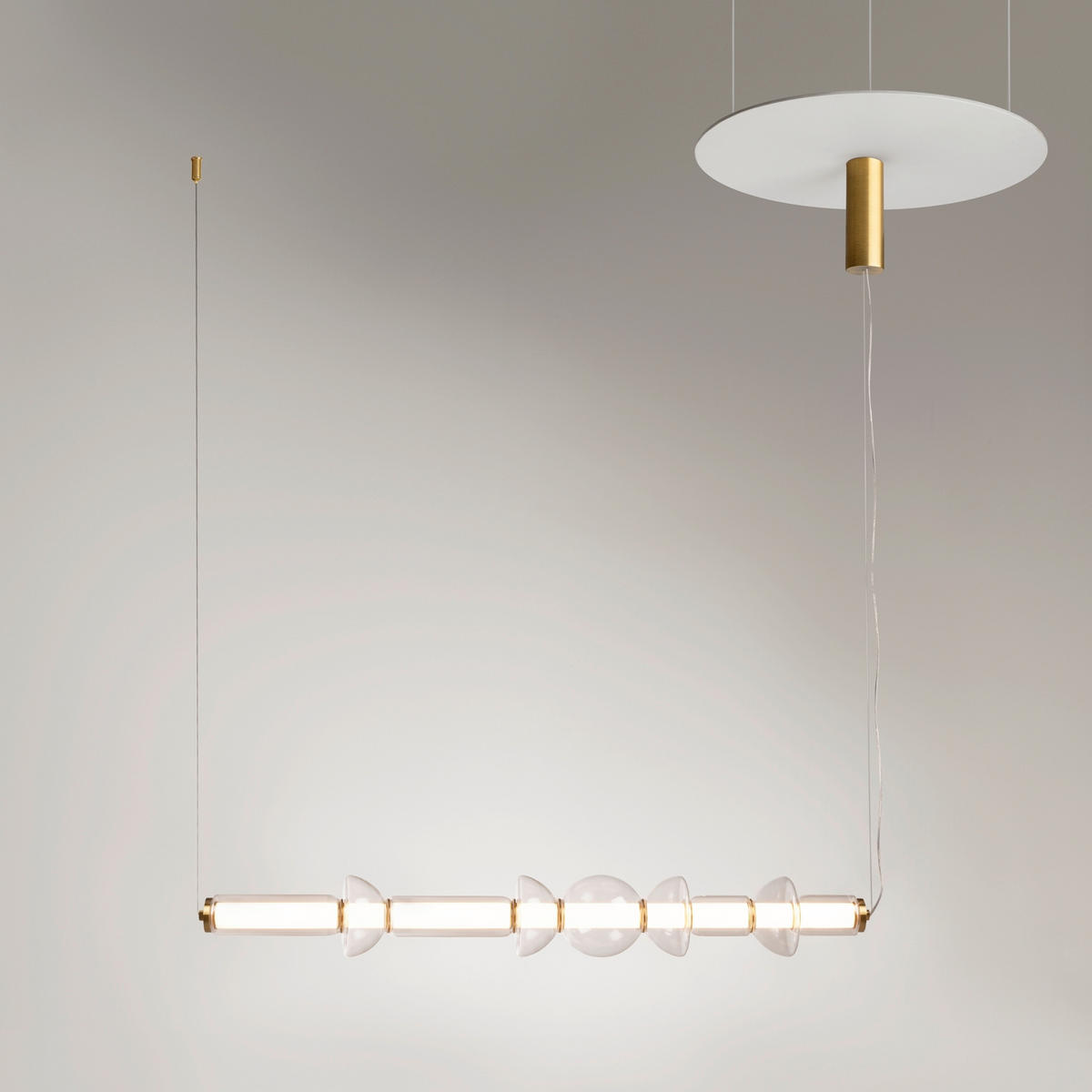 PENDELLAMPA Cosmo 98/137.5/16 cm  - mässingsfärgad, Design, metall (98/137.5/16cm) - MAYTONI