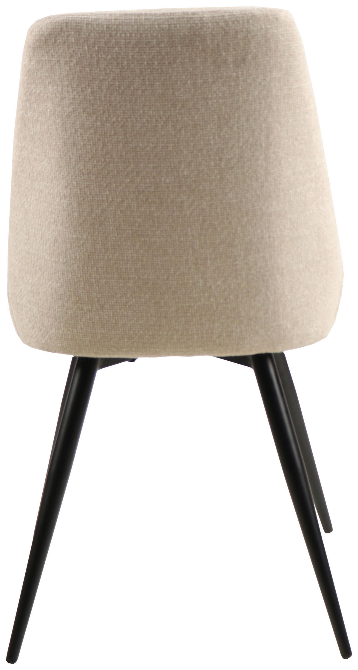 STUHL  in Eisen Leinenoptik Holz, Metall, Textil  - Beige/Schwarz, MODERN, Holz/Textil (49/88/59cm) - MID.YOU