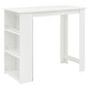 BARSKI STOL  bijela  drvni materijal      - bijela, Basics, drvni materijal (120/60/107,5cm) - MID.YOU