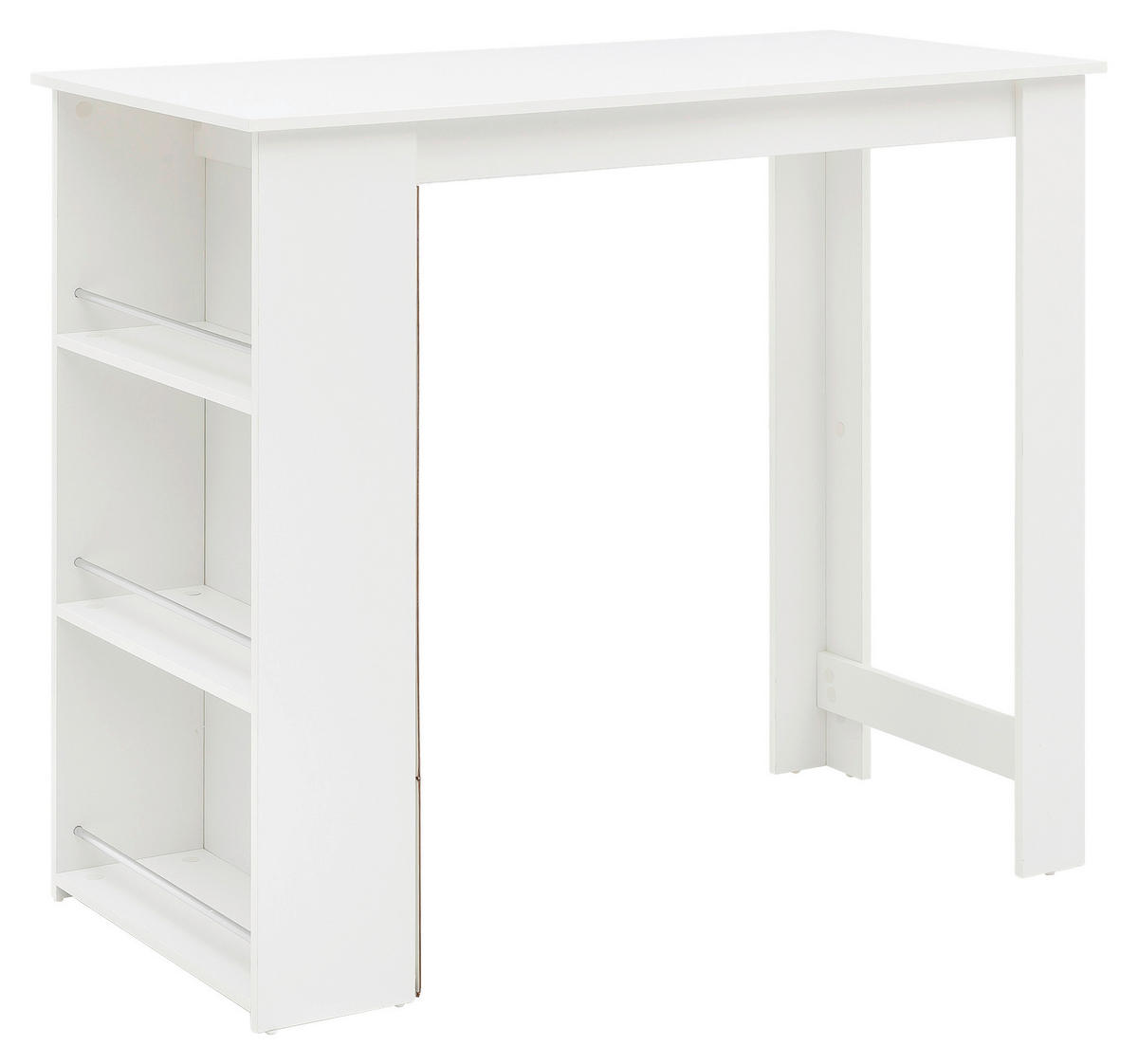 BARSKI STOL  bijela  drvni materijal      - bijela, Basics, drvni materijal (120/60/107,5cm) - MID.YOU