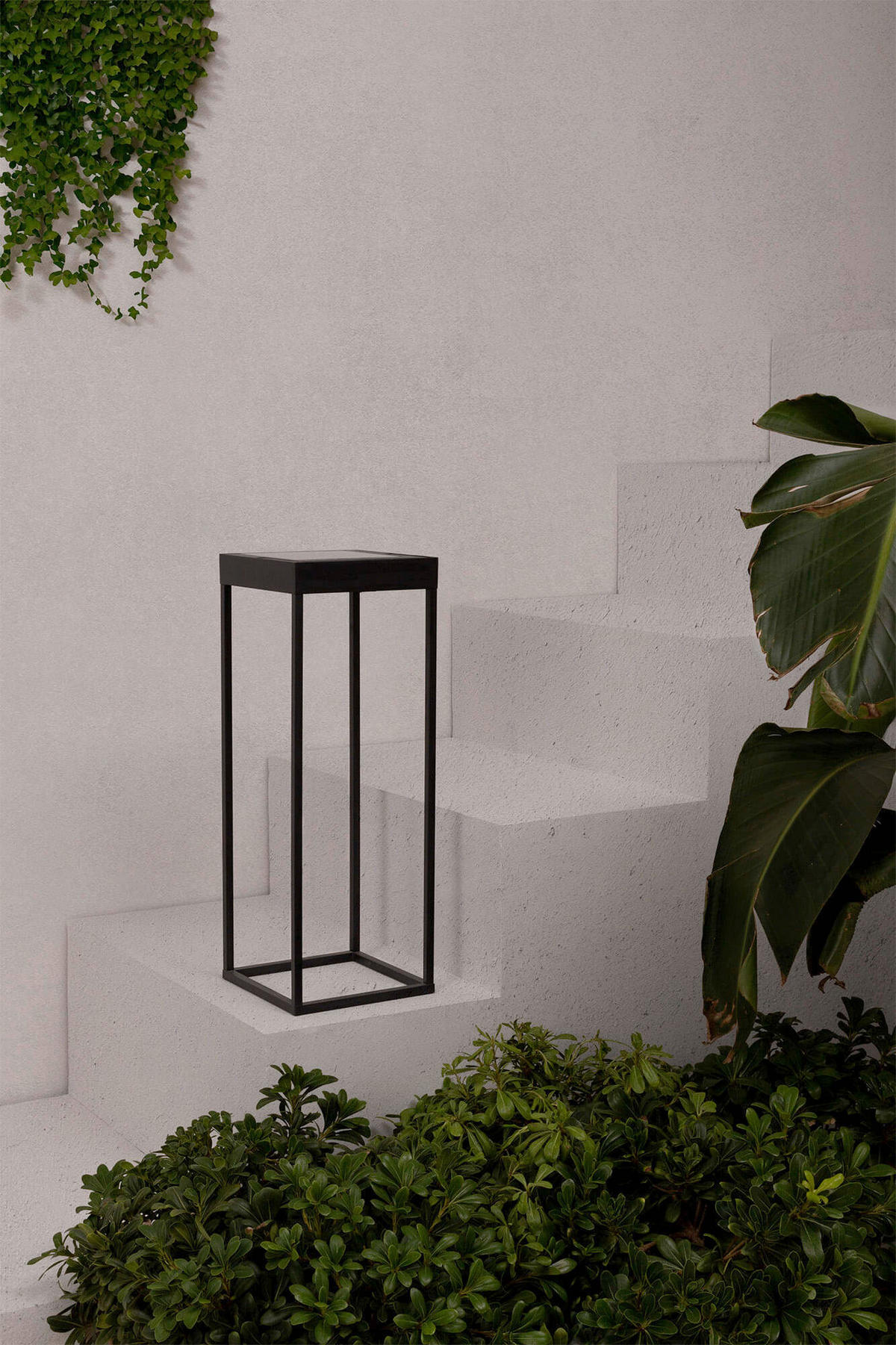 SOLARLEUCHTE 18.4/18.4/50 cm   - Schwarz, Design, Metall (18.4/18.4/50cm)