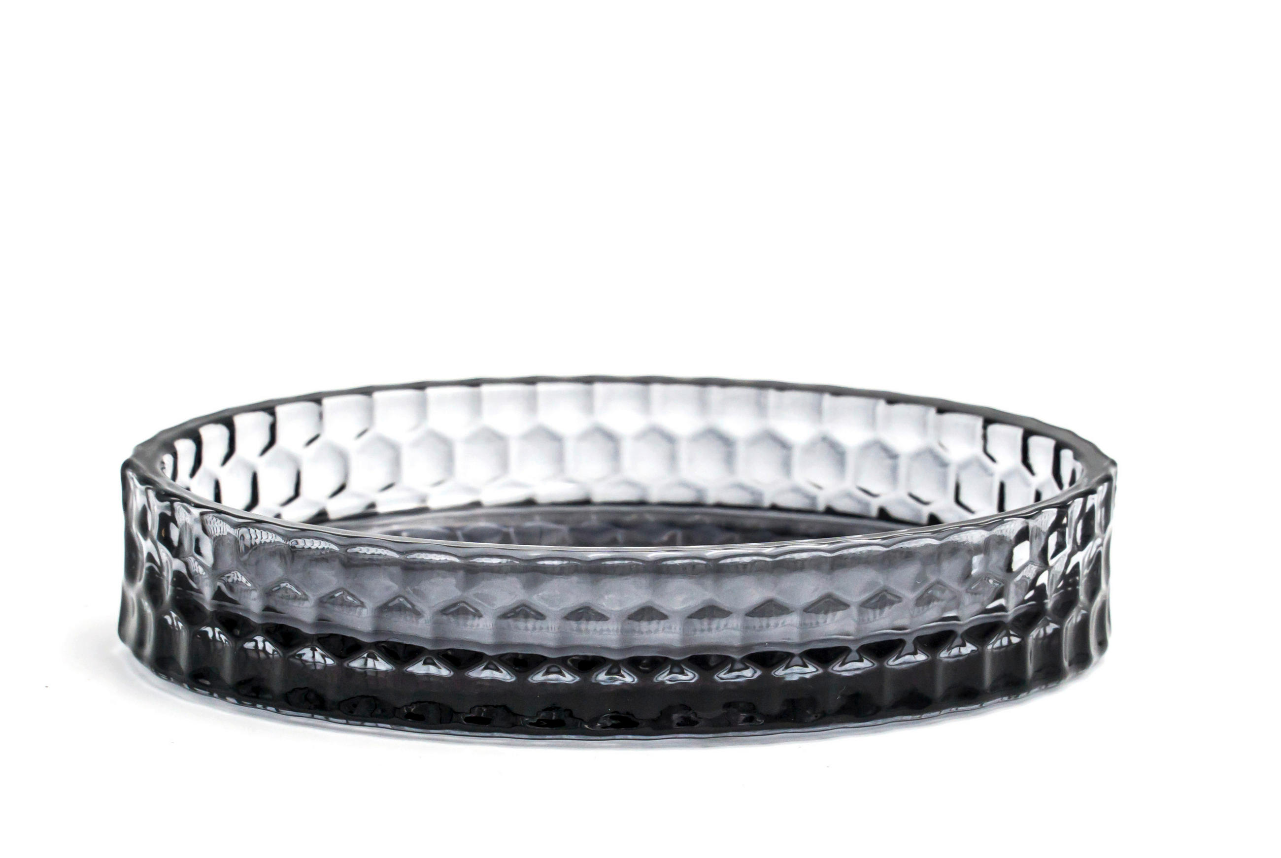 MISKA NA MYDLO sivá, priehľadné - priehľadné/sivá, Basics, sklo (12,7/2/8,8cm) - Sadena