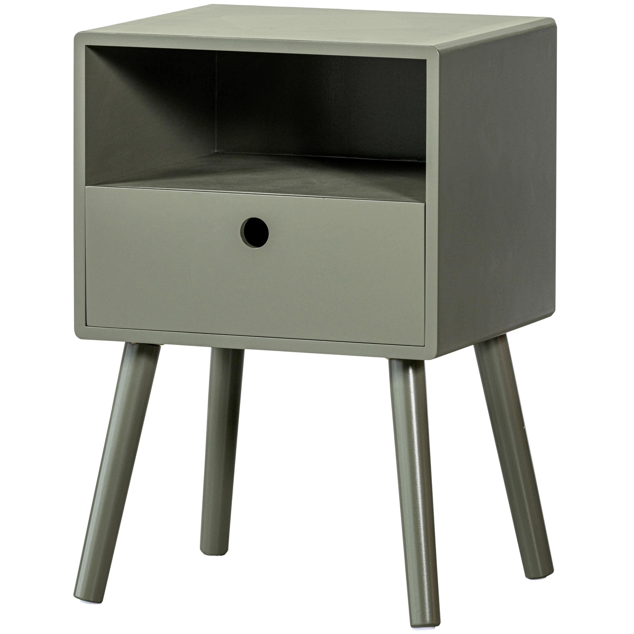 NACHTSCHRANK 36/53/30 cm  - Grün, Basics, Holzwerkstoff/Metall (36/53/30cm) - MID.YOU