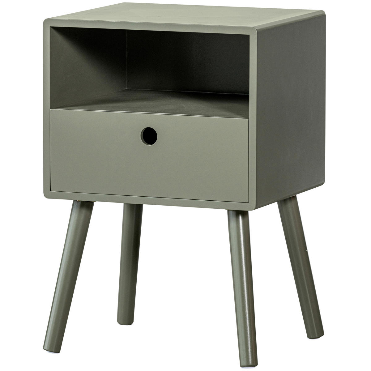 NACHTSCHRANK 36/53/30 cm  - Grün, Basics, Holzwerkstoff/Metall (36/53/30cm) - MID.YOU