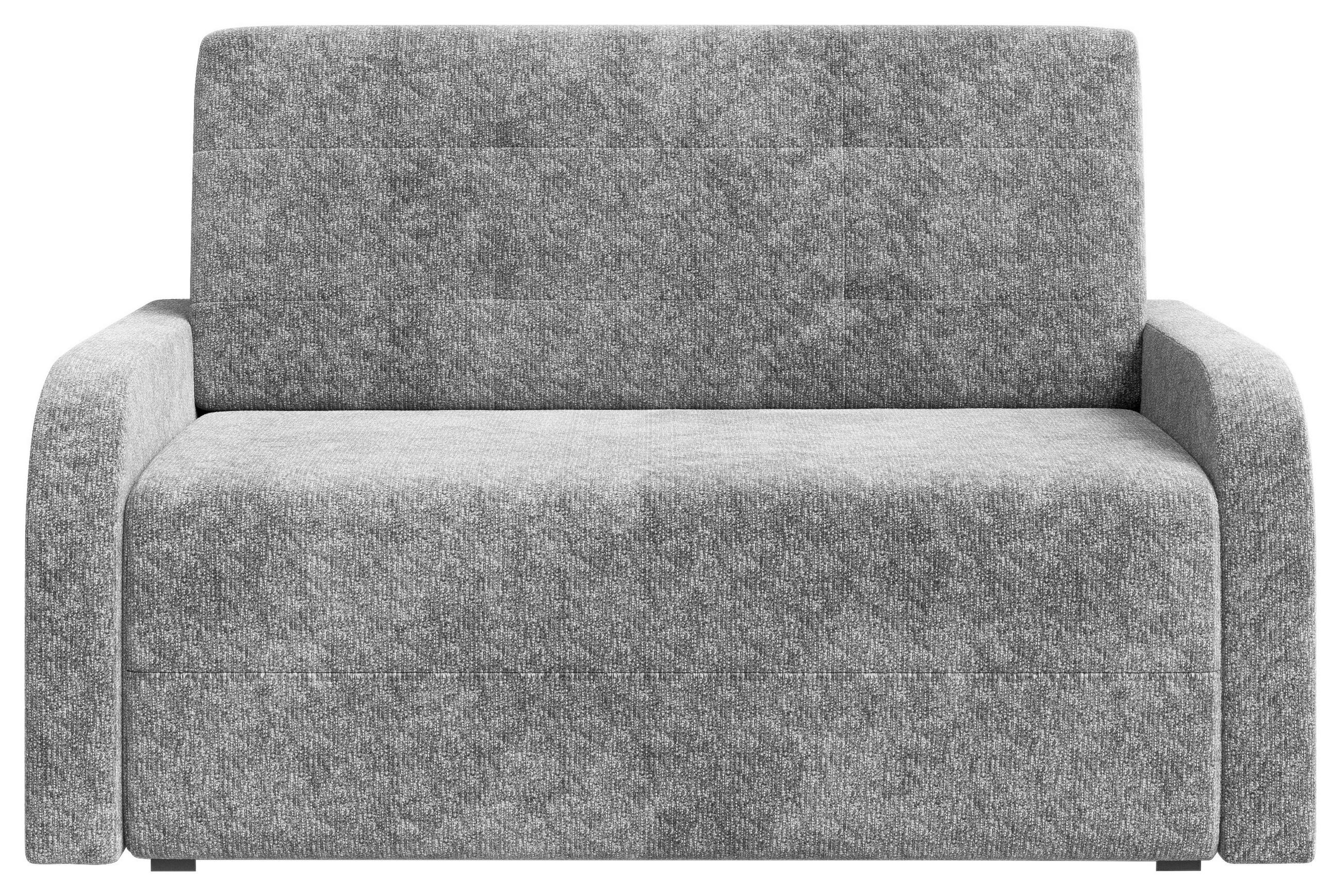 SCHLAFSOFA Chenille Dunkelgrau  inkl. Bettkasten, Schlaffunktion, Rücken echt, Liegefläche im Originalstoff  - Dunkelgrau/Schwarz, MODERN, Kunststoff/Textil (190/90/100cm) - Milino