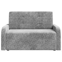 SCHLAFSOFA Chenille Dunkelgrau  inkl. Bettkasten, Schlaffunktion, Rücken echt, Liegefläche im Originalstoff  - Dunkelgrau/Schwarz, MODERN, Kunststoff/Textil (190/90/100cm) - Milino