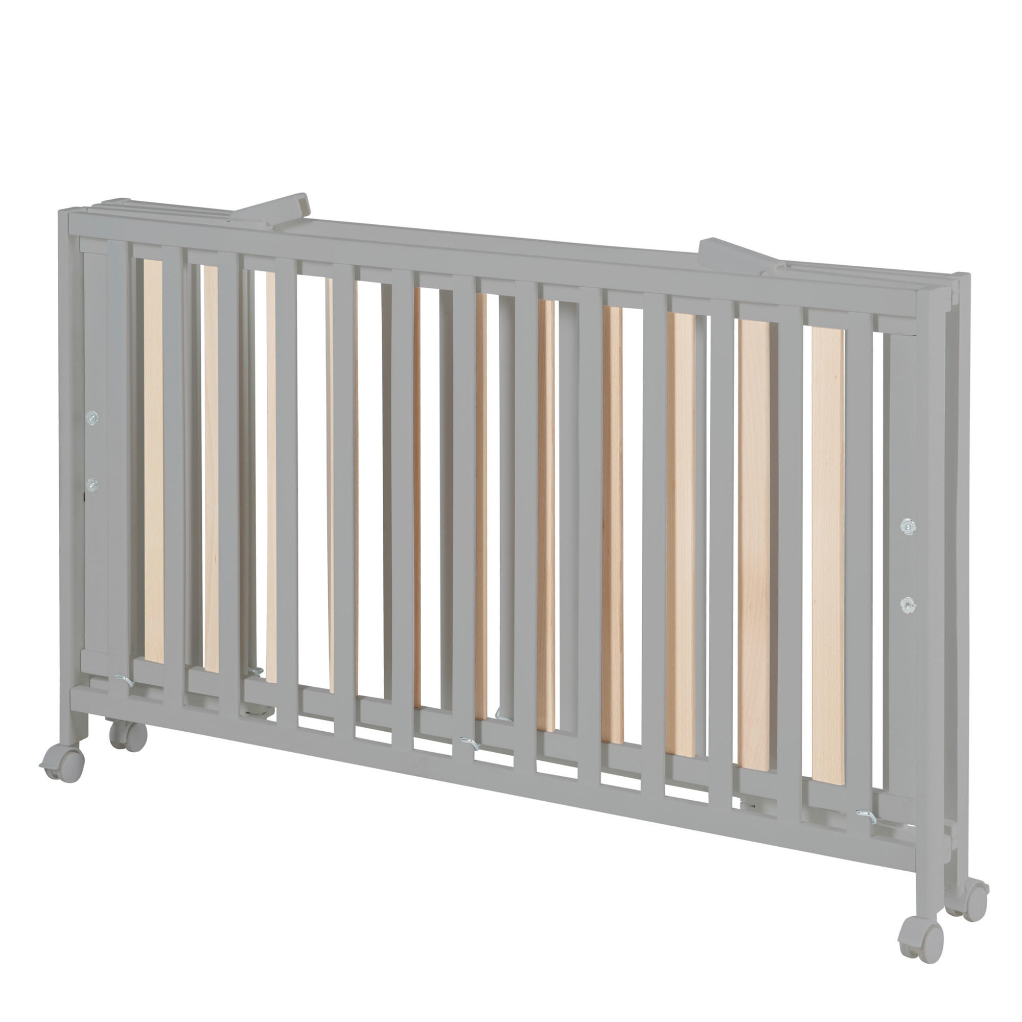 GITTERBETT Fold Up 123/64,5/77 cm  - Taupe, KONVENTIONELL, Holzwerkstoff (123/64,5/77cm) - Roba