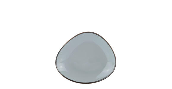DESSERTTELLER AQUA BLUE GRIGIO 21,5/18 cm - Blaugrau, Trend, Keramik (21,5/18cm) - Novel