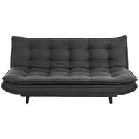 SCHLAFSOFA Mikrofaser Anthrazit  - Anthrazit/Schwarz, Design (194/100/90cm) - Ti'me