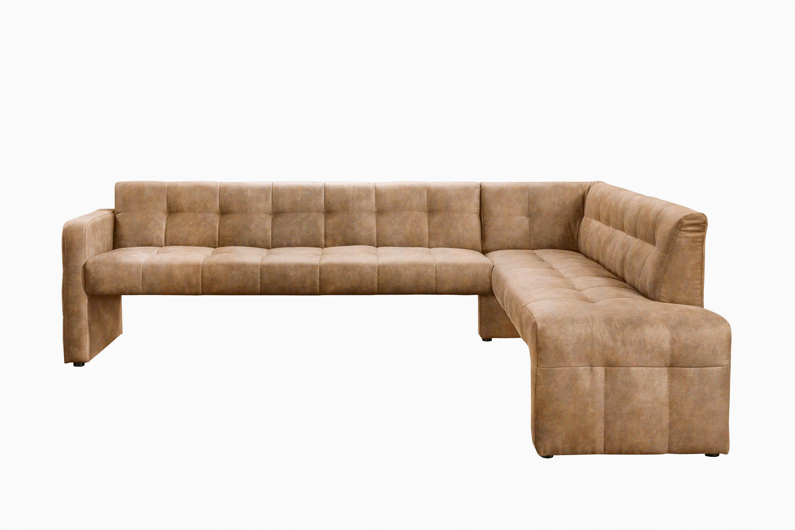 KLUPA KUTNA  konjak  drvo, tekstil, drvni materijal      - konjak/crna, Moderno, drvni materijal/drvo (265/197cm) - Livetastic