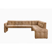 KLUPA KUTNA  konjak  drvo, tekstil, drvni materijal      - konjak/crna, Moderno, drvni materijal/drvo (265/197cm) - Livetastic
