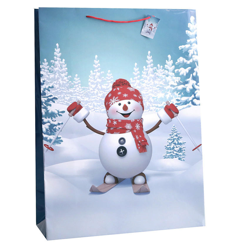 Geschenktasche Papiertüte 'schneemann'