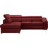 WOHNLANDSCHAFT in Leder Rot - Chromfarben/Rot, KONVENTIONELL, Leder (217/261cm) - Welnova WOHNLANDSCHAFT in Leder Rot - Chromfarben/Rot, KONVENTIONELL, Leder (217/261cm) - Welnova