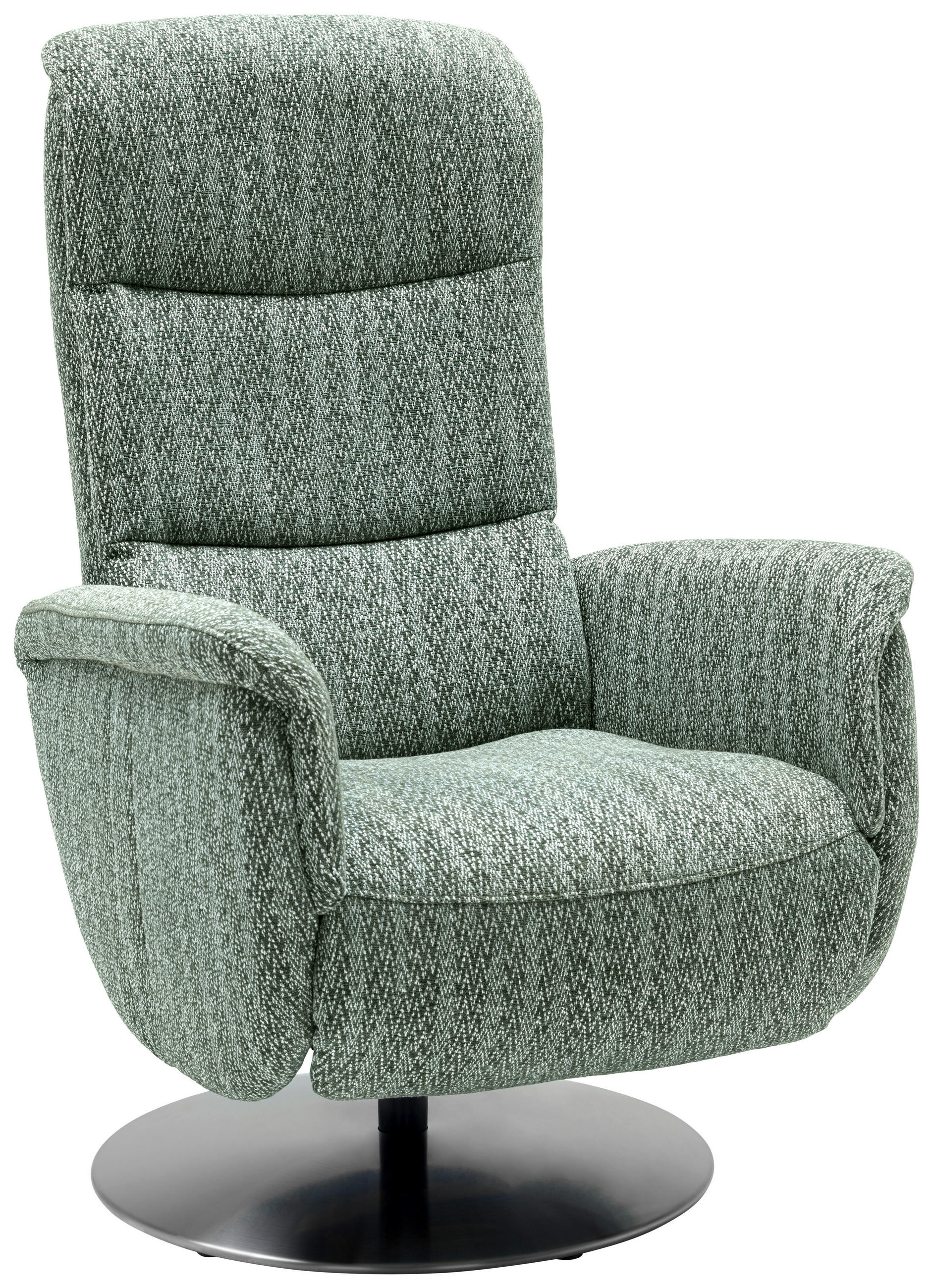 RELAXSESSEL in Textil Grün  - Edelstahlfarben/Grün, Design, Textil/Metall (71/112/83cm) - Dieter Knoll