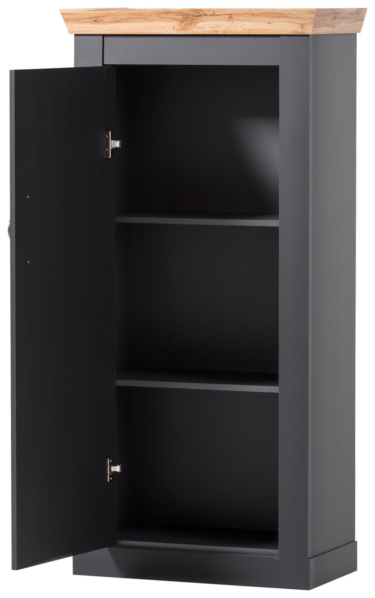 HIGHBOARD  in 72/146/38 cm  - Anthrazit/Eiche Wotan, Design, Holzwerkstoff/Metall (72/146/38cm) - MID.YOU