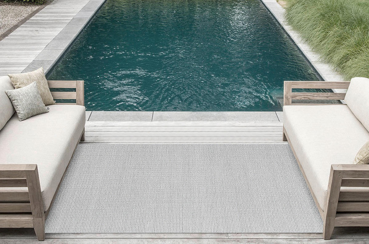 OUTDOORTEPPICH  für Terrasse und Balkon 120/170 cm Amalfi Grau  - Grau, KONVENTIONELL, Textil (120/170cm) - Novel
