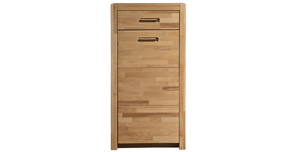 KOMMODE  in 66/112/40 cm  - Silberfarben/Buchefarben, KONVENTIONELL, Holz/Metall (66/112/40cm) - Hom`in