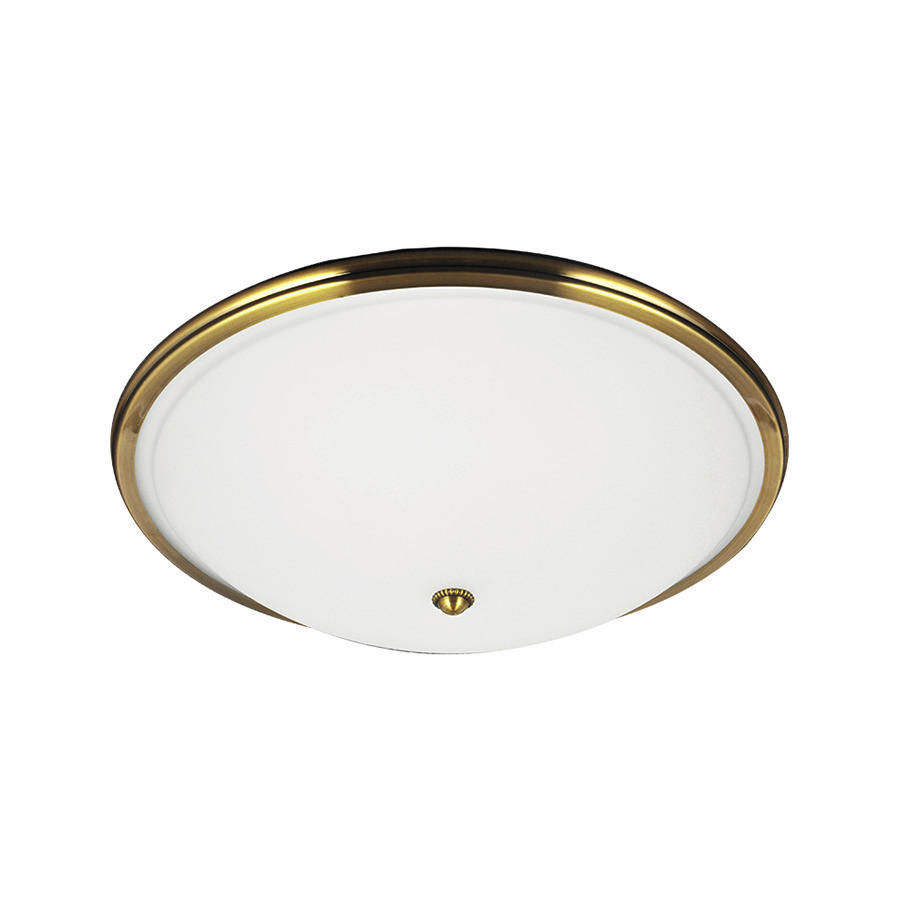 LED MENNYEZETI LÁMPA - arany/fehér, Basics, Üveg/fém (40cm)