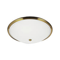LED MENNYEZETI LÁMPA - arany/fehér, Basics, Üveg/fém (40cm)