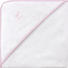KAPUZENBADETUCH - Rosa/Weiß, Basics, Textil (80/80cm) - BELLY BUTTON