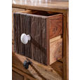 SIDEBOARD in 114/80/39 cm - Dunkelbraun/Messingfarben, Design, Holz/Metall (114/80/39cm) - Landscape