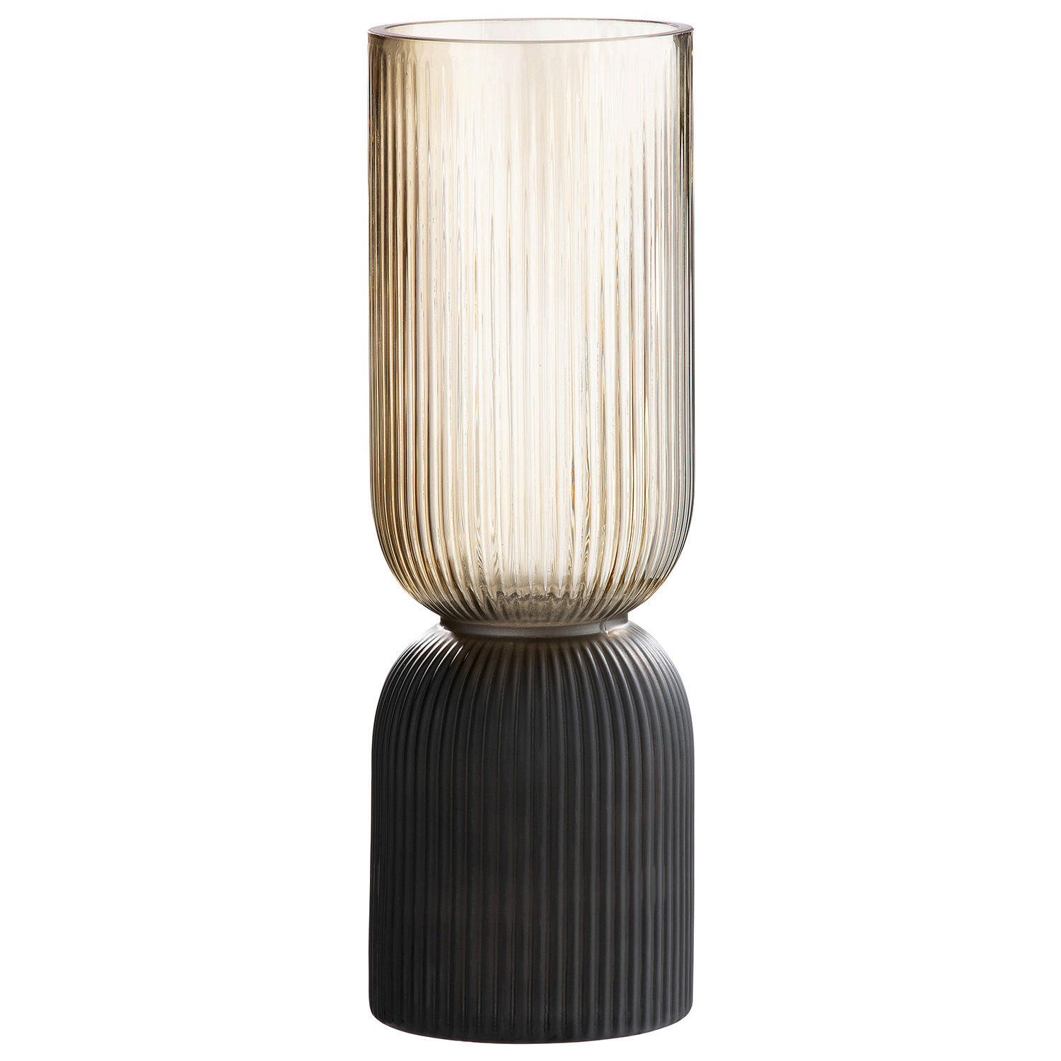 DEKOVASE  - Schwarz/Braun, LIFESTYLE, Glas (10/31,5cm)