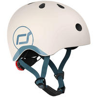 KINDERHELM Safety Helmet  - Blau/Hellgrau, Trend, Kunststoff/Textil (XXS-Snull) - Scoot and Ride