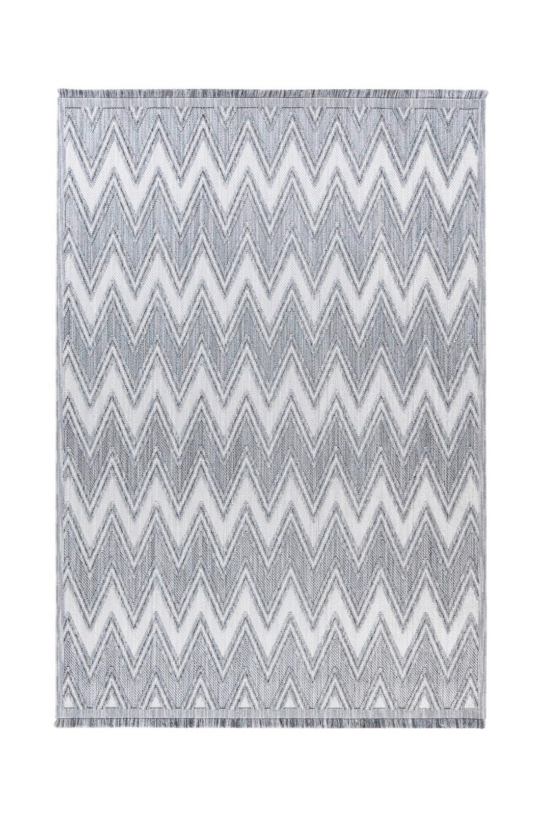 TEPPICH 80/150 cm Sarai 225 Grau / Weiß Grau, Weiß  - Weiß/Grau, KONVENTIONELL, Textil (80/150cm)
