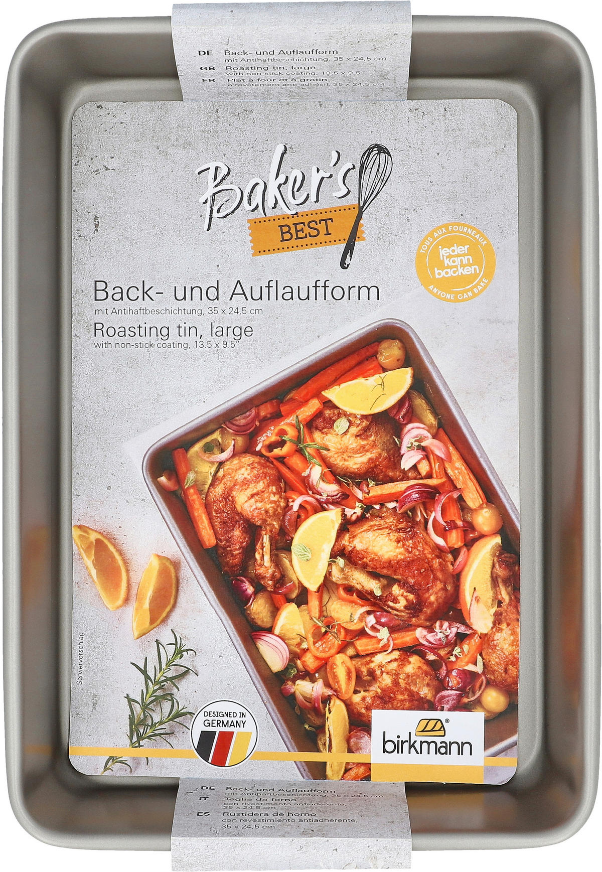 AUFLAUFFORMENSET Metall 2-teilig  - Silberfarben, KONVENTIONELL, Metall - Birkmann