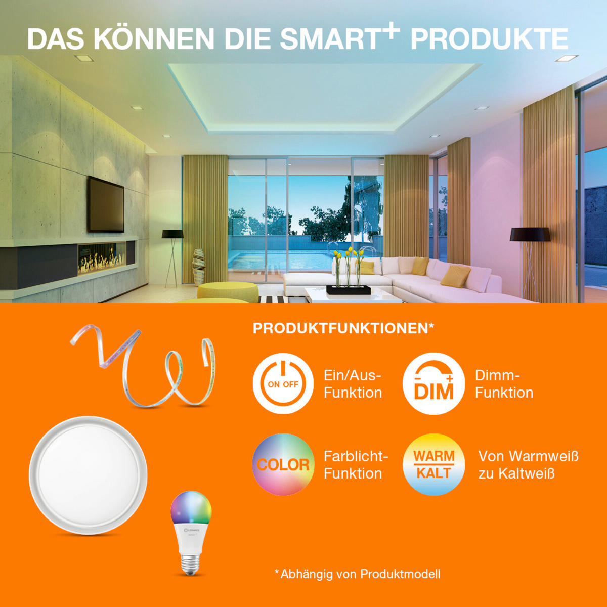 LED-LEUCHTMITTEL E14 4,9 W 470 lm  - Weiß, Basics, Kunststoff (4,7/9,2cm) - Osram