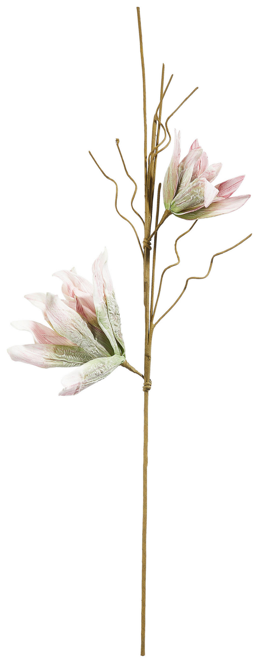 UMĚLÁ KVĚTINA 105 cm - bílá/růžová, Basics, kov/plast (105cm)