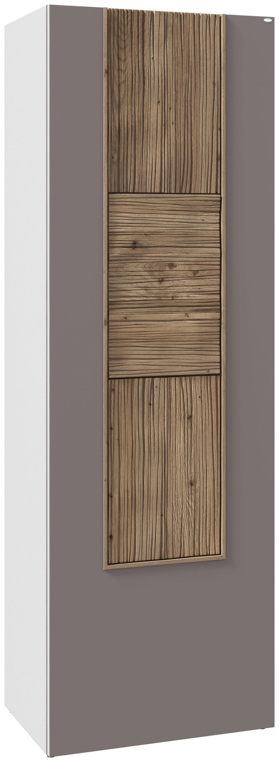 GARDEROBENSCHRANK  in 63,8/194/42,9 cm  - Eichefarben/Grau, Design, Holz/Holzwerkstoff (63,8/194/42,9cm) - Voglauer