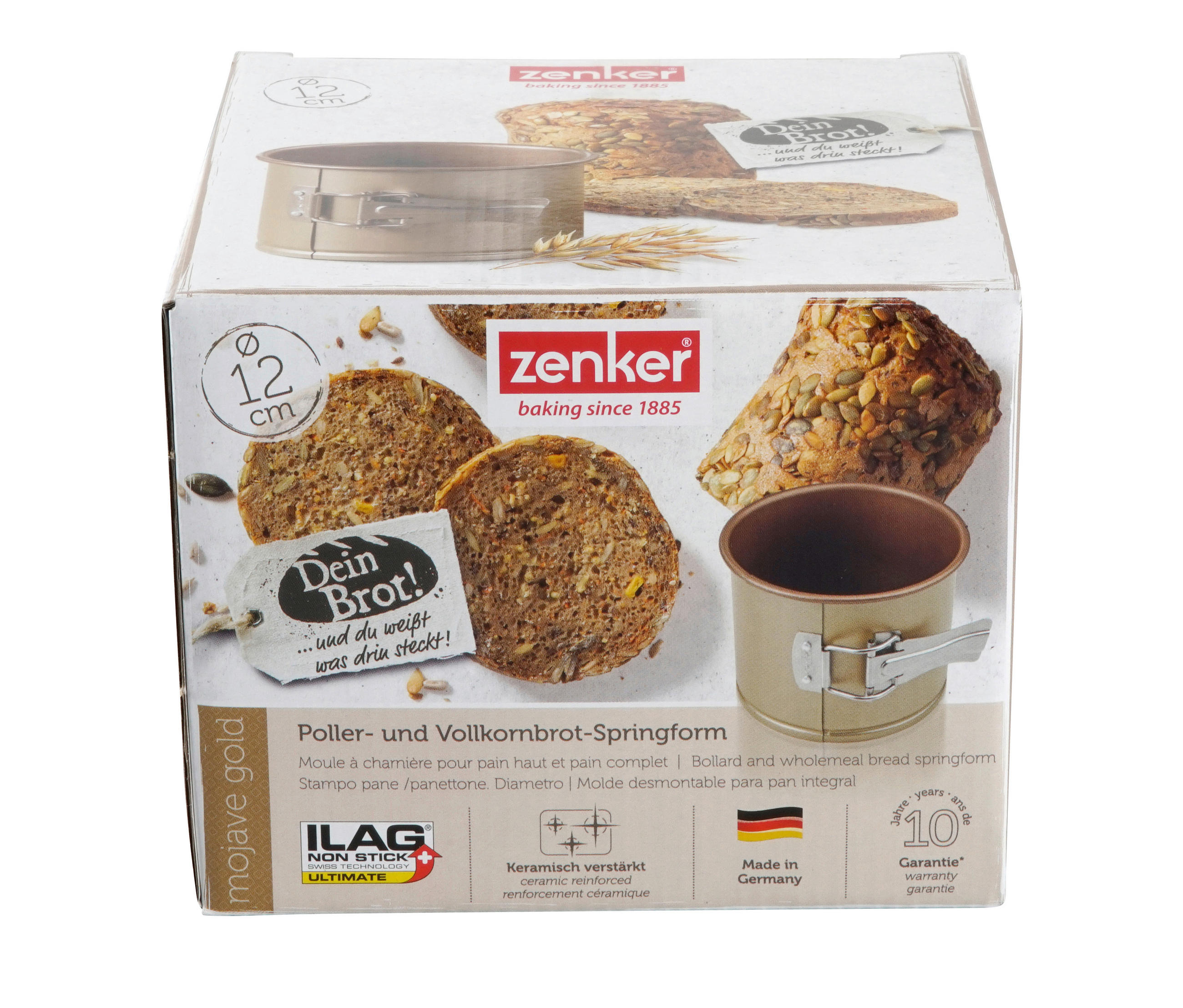 SPRINGFORM  - Goldfarben/Braun, KONVENTIONELL, Metall (12/10cm) - Zenker