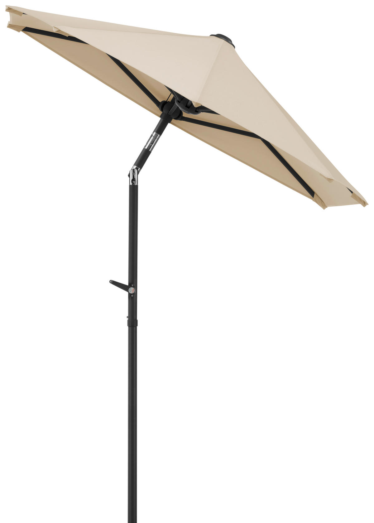 AMPELSCHIRM 150 cm Naturfarben  - Anthrazit/Naturfarben, Basics, Textil/Metall (150/228/150cm) - Schneider
