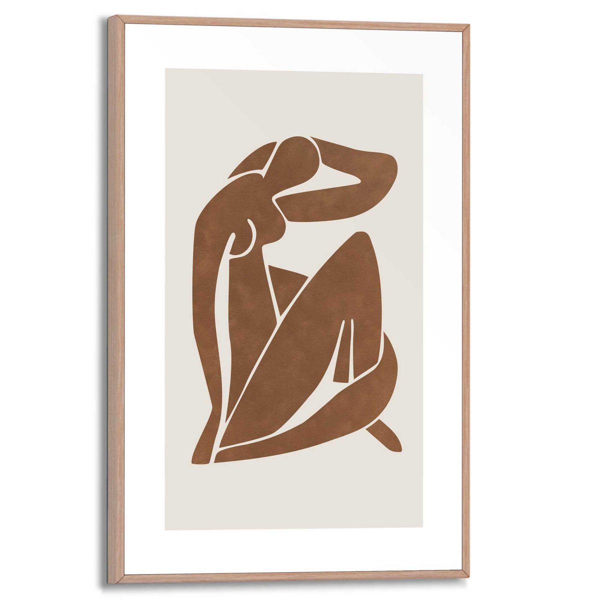 BILD Frauen  - Braun, Basics, Holz (30/20/2cm) - Reinders!