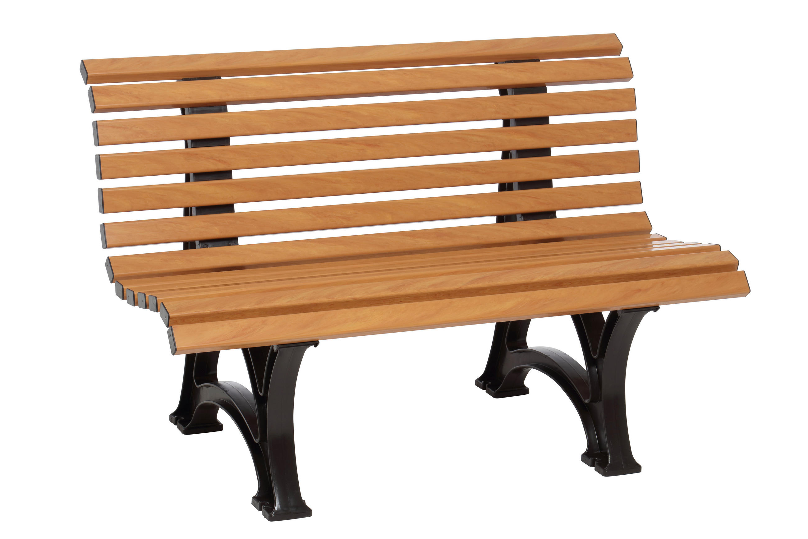 GARTENBANK 120/80/64 cm   - Hellbraun/Dunkelbraun, Basics, Kunststoff (120/80/64cm) - Modante