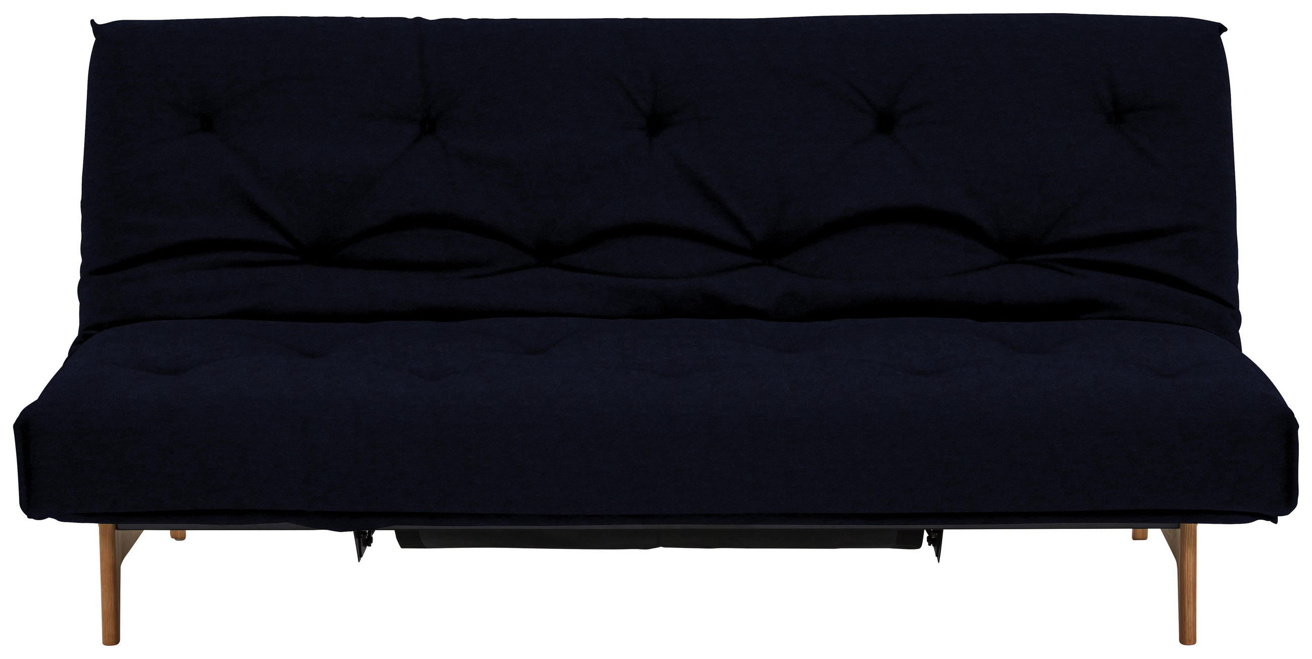 Schlafsofa in Holz, Metall, Textil Schwarz