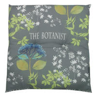 PERNĂ PENTRU TABURET GRĂDINĂ    - albastru/verde, Design, textil (48/5/48cm)