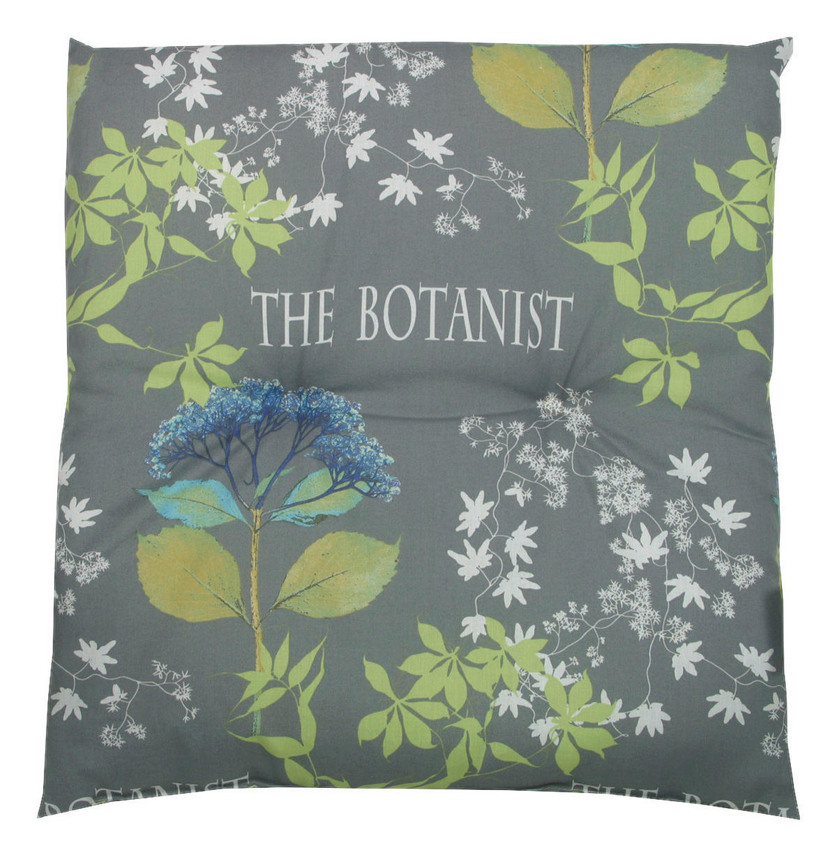 PERNĂ PENTRU TABURET GRĂDINĂ    - albastru/verde, Design, textil (48/5/48cm)