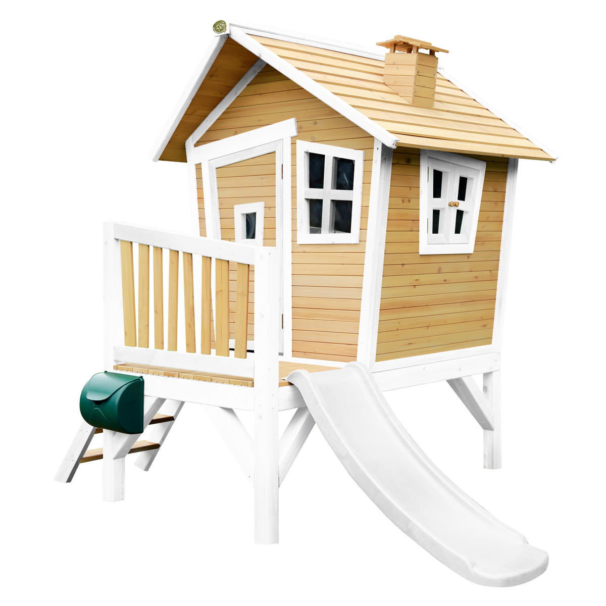 SPIELHAUS ROBIN 264/203/177 cm axi  - Weiss/Braun, Basics, Holz/Kunststoff (264/203/177cm)