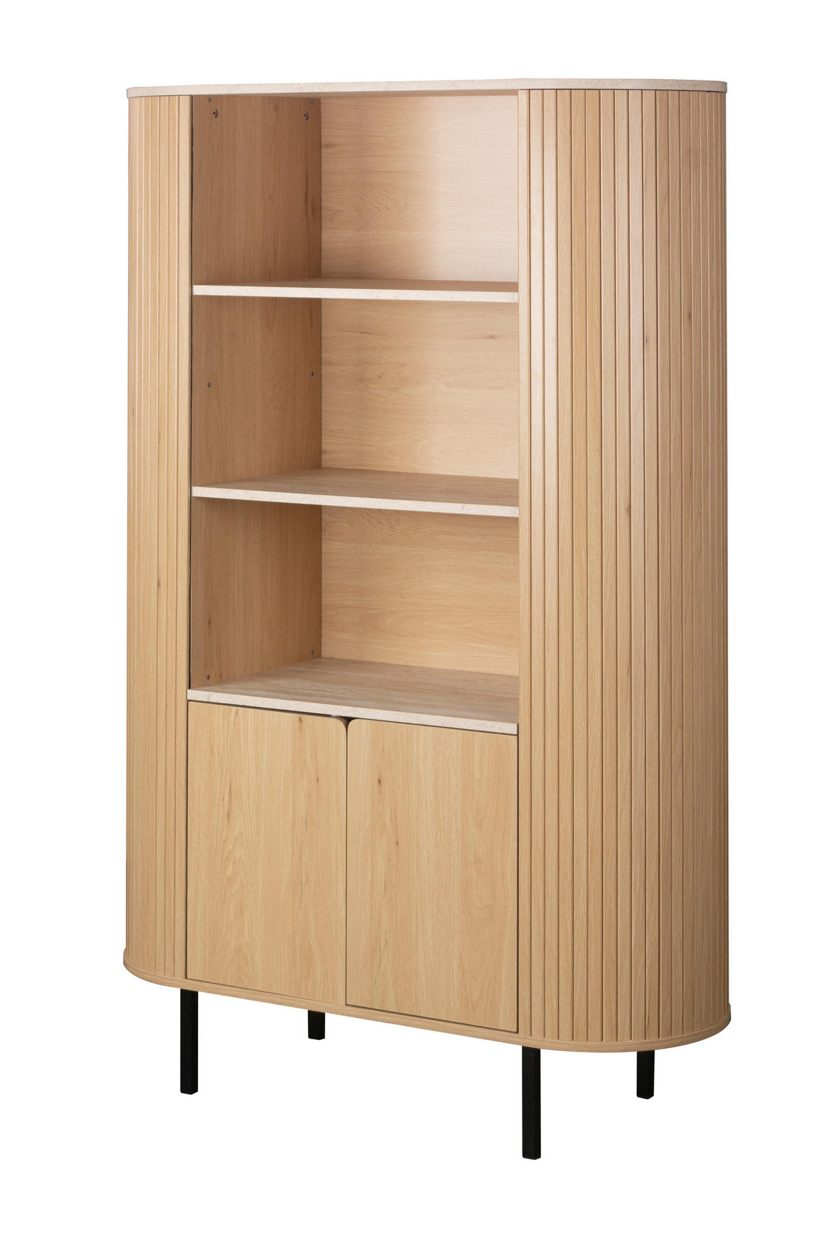 HIGHBOARD  100/160/40 cm  - Eichefarben/Schwarz, Design, Holzwerkstoff/Metall (100/160/40cm) - MID.YOU