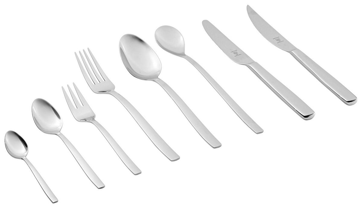 JEDILNI PRIBOR  Level 48/1  48-delni  nerjaveče jeklo   - barve nerjavečega jekla, Basics, kovina (50,2/39,5/6,1cm) - Justinus