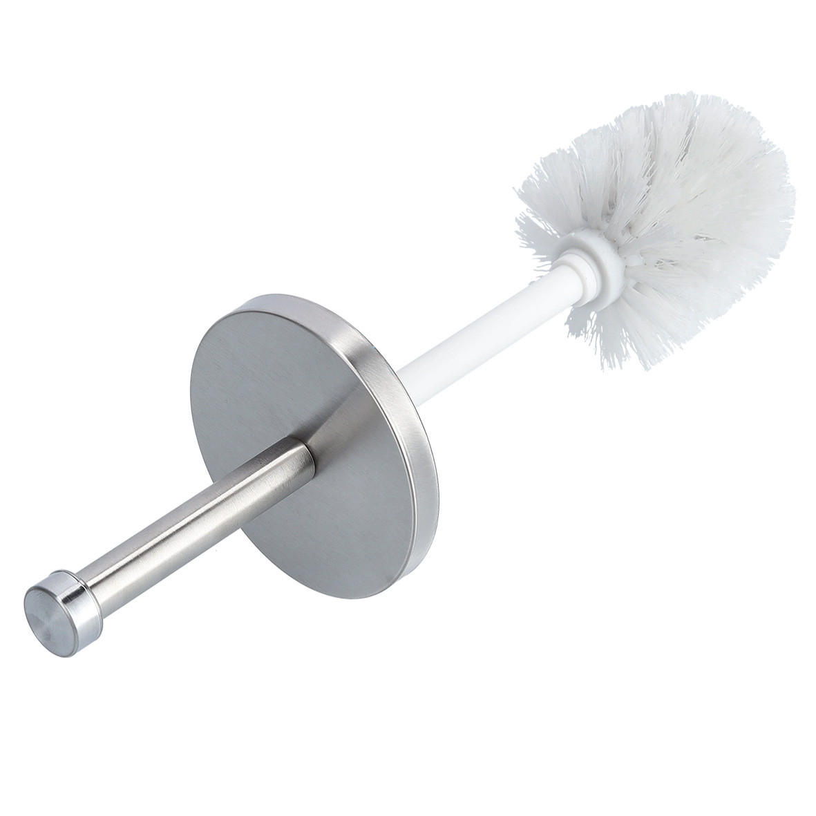 WC-BÜRSTENKOMBINATION - Silberfarben, Basics, Kunststoff/Metall (22/18/76cm) - Zeller Present