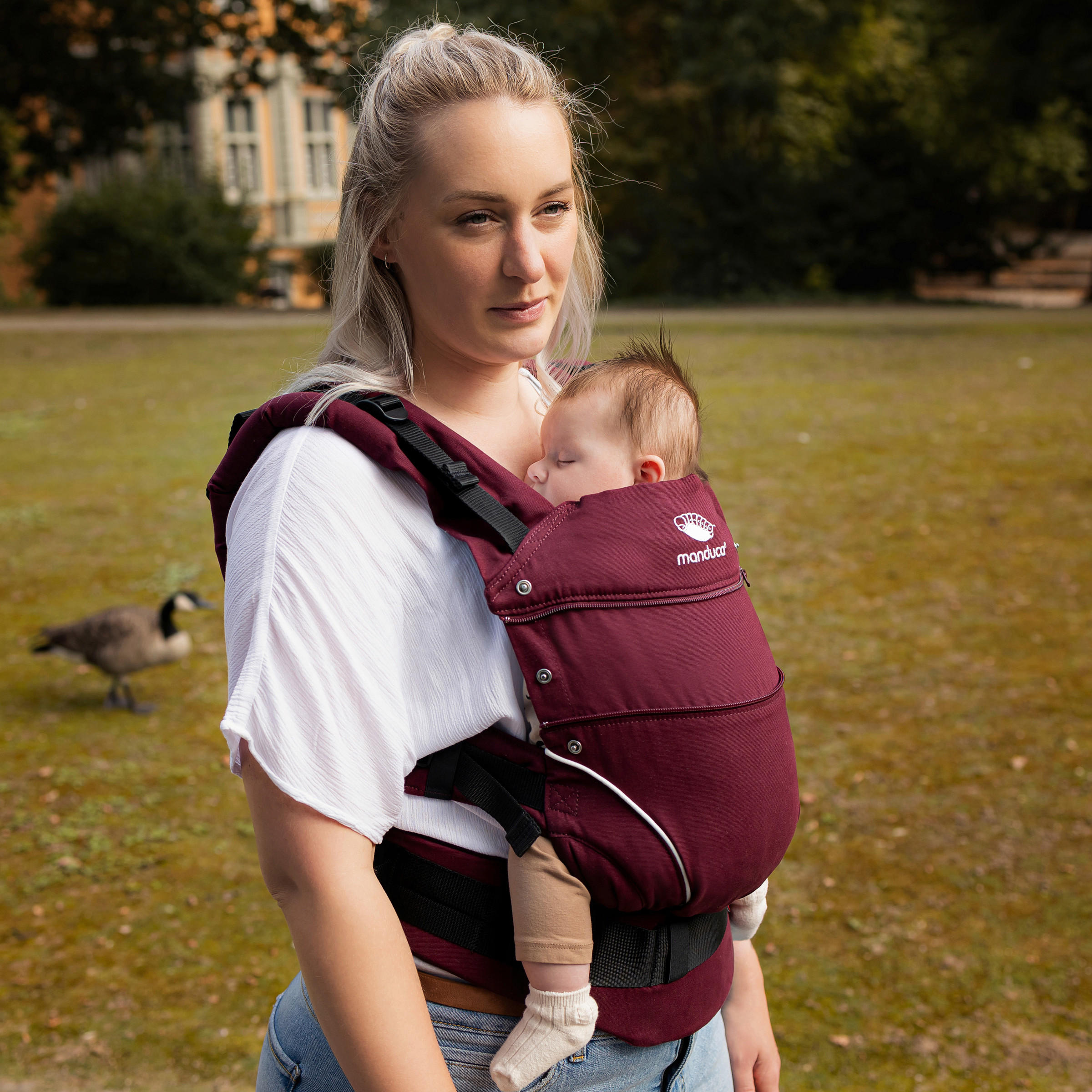 BABYTRAGE Manduca first  - Beere, Basics, Textil (One-Sizecm) - Wickelkinder Manduca